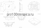 NST-48400 Раковина из POLYSTONE (акриловый камень) размер,мм: 480*400*135 (NS BATH)