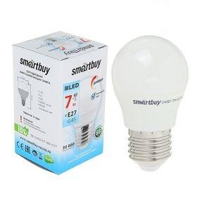 Лампа светодиодная G45-7W-4000K-E27,SMARTBUY