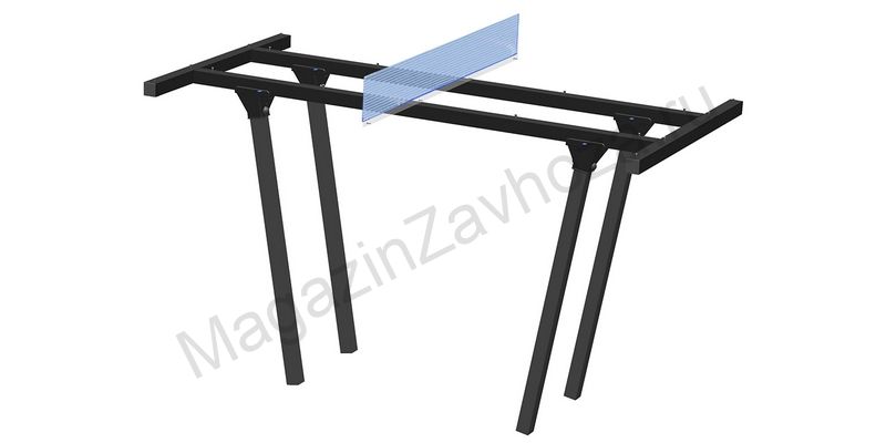 Каркас столешницы с панелью-сеткой теннисного стола 100х180 см