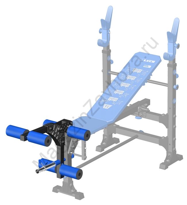 Рычаг для ног для скамьи под штангу Leco-IT Pro
