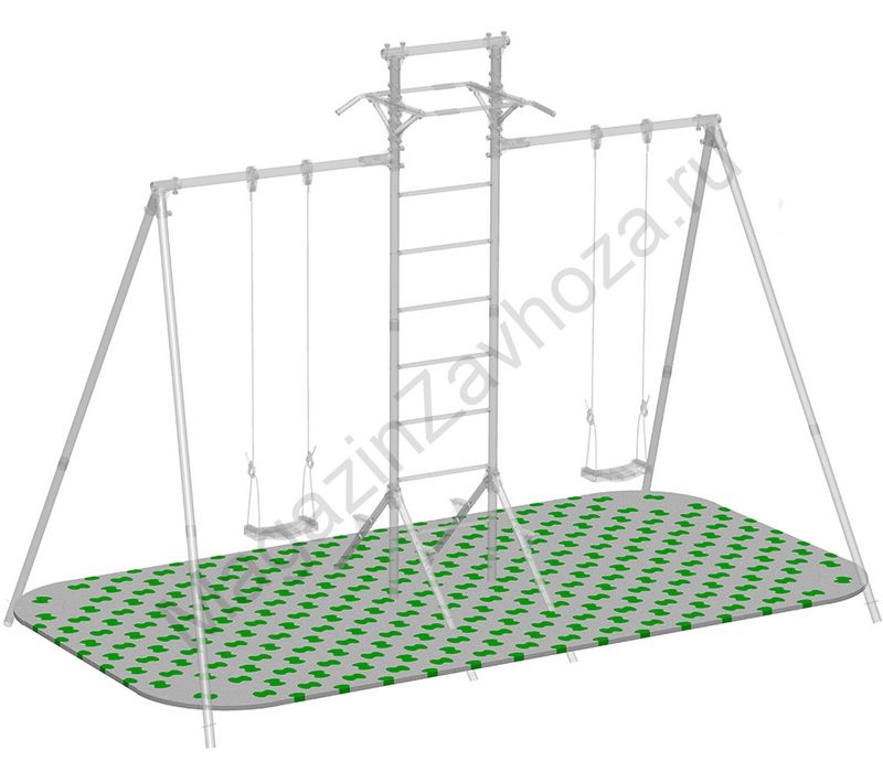 Puzzle Playground для качелей парных с лестницей, c турниками Leco-IT Outdoor