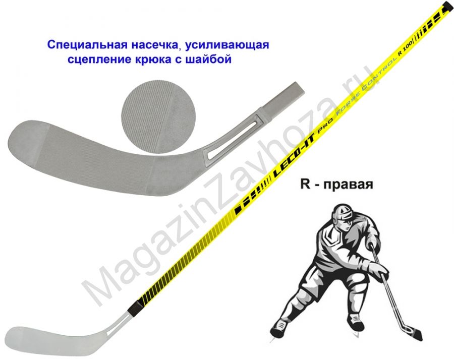 Клюшка хоккейная Leco-IT Pro Force Control R 100