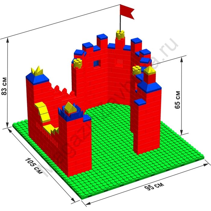 Крепость GB5" L на платформе 32 х 35