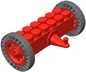 Передний мост с колесами для GB 5"