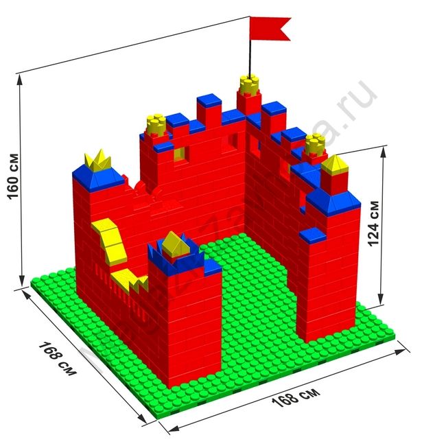 Крепость GB10" M на платформе 28 х 28