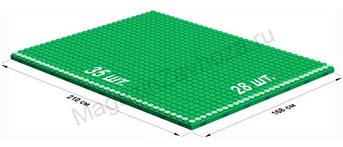 Платформа игровая для GigaBloks 10" 28 х 35