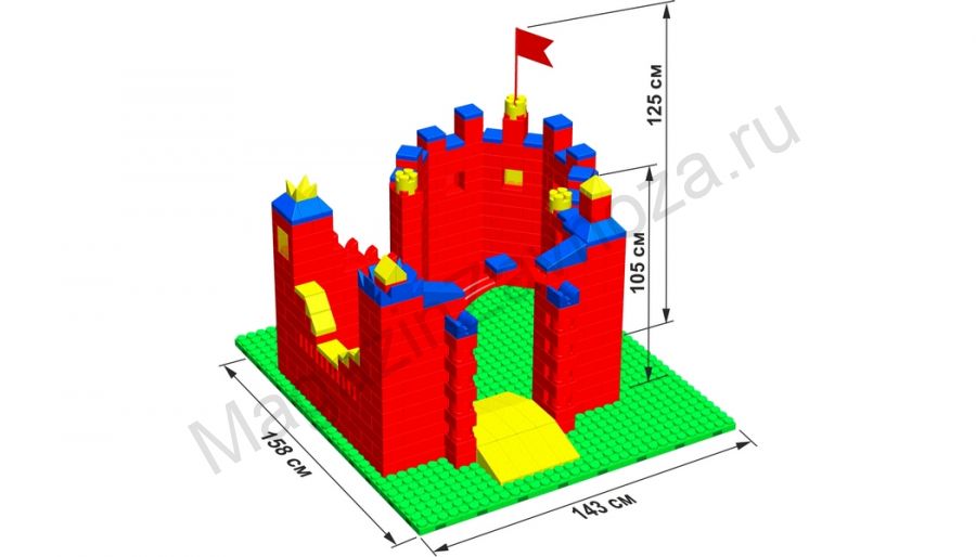 Замок GB7,5" S на платформе 32 х 35