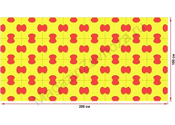 Пазловое дно для детского манежа Leco-IT Home 100 х 200 см