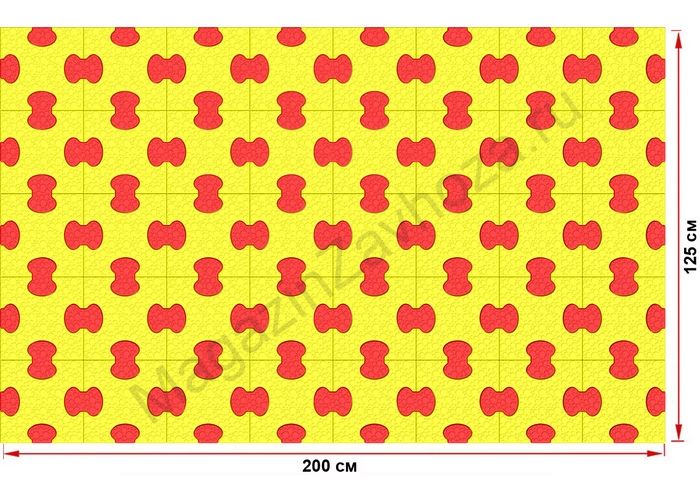 Пазловое дно для детского манежа Leco-IT Home 125 х 200 см