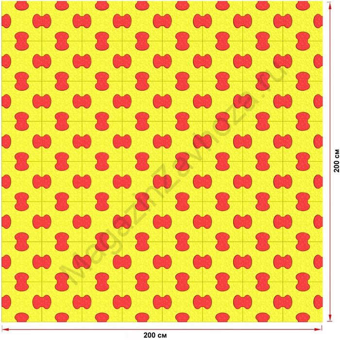 Пазловое дно для детского манежа Leco-IT Home 200 х 200 см