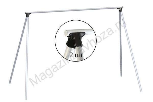 Комплект узловых элементов 4-х опорной конструкции из трубы 76