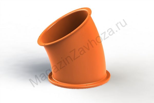 Деталь туннельных горок Поворот 30 град. оранж