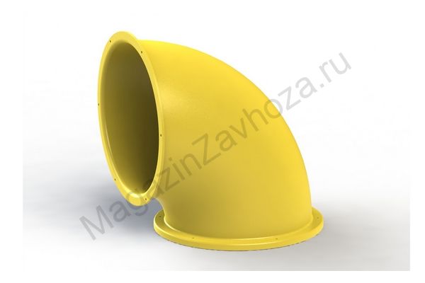 Деталь туннельных горок Поворот 90 град. желт