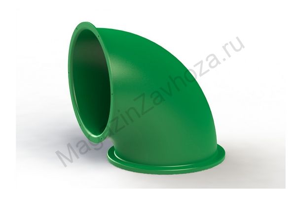 Деталь туннельных горок Поворот 90 град. зел