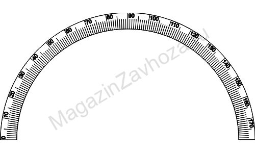 Транспортир для разметки элементов спуска