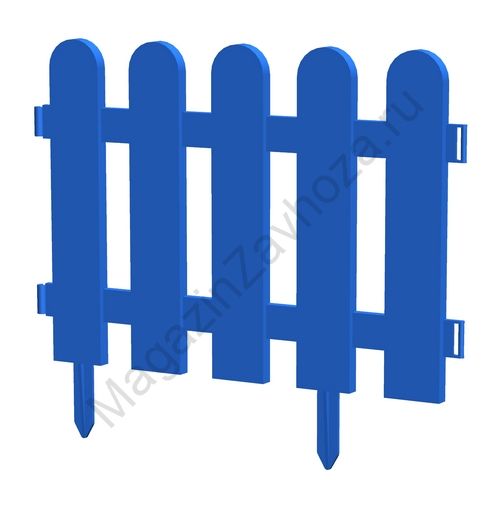 Пластиковый заборчик для грядок, выс. 32 см, ширина 32 см, 10 шт. синий