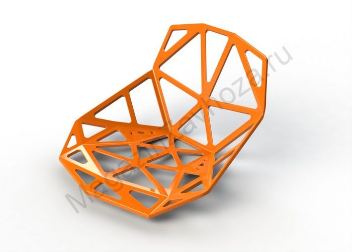 Сидение для стульев и качелей усиленное оранж