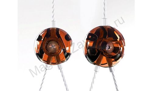 Пара шариков для нижних троссовых систем оранж прозрачный