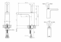 Смеситель Bravat Spring для раковины F179113C-A схема 2