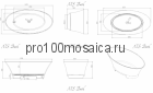 NSB-16803  Ванна из POLYSTONE (акриловый камень) размер,мм: 1650*800*635  (NS BATH)