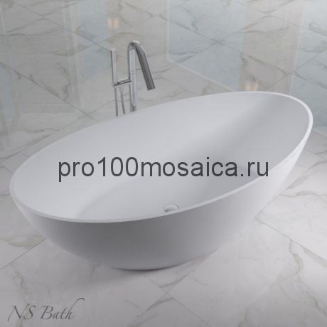 NSB-16807  Ванна из POLYSTONE (акриловый камень) размер,мм: 1600*800*550  (NS BATH)