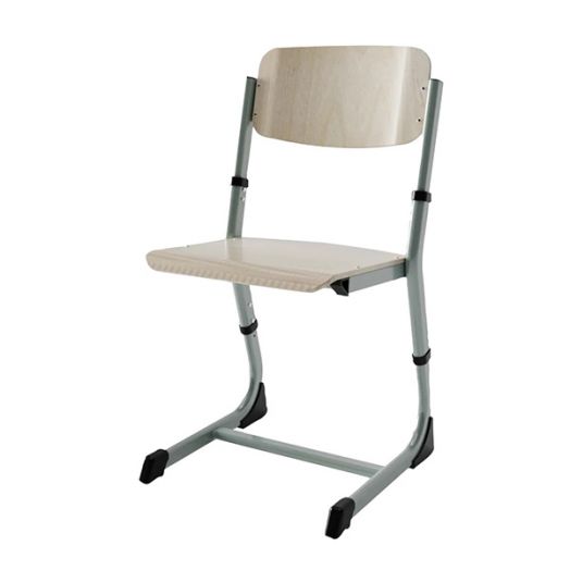 ОП1Р-1 Стул ученический «Оптима» с изменяемой высотой сиденья и спинки (Светло-серый)