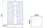 Душевая кабина QUADRO Б/К 90/24 МТ