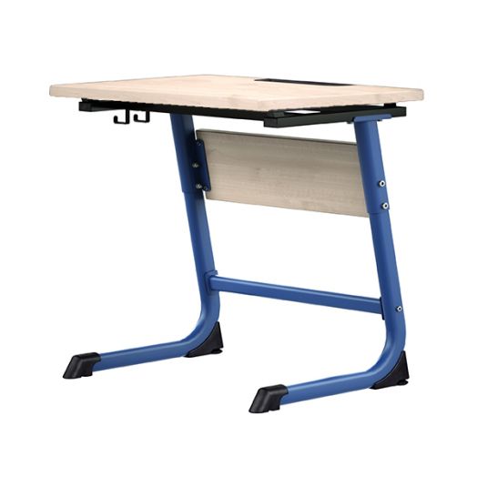 ОП31Н2 Стол ученический с наклоном столешницы «Оптима» 1-местный, регулируемый, столешница и экран ЛДСП клён танзай 22 мм.