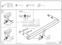 Фаркоп Galia (оцинкованный) Volvo XC70 2007-2016 условно-съемное крепление шара
