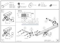 Фаркоп Galia (оцинкованный) Subaru Outback 2015-2021 быстросъемное крепление шара