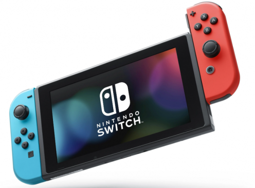 Игровая приставка Nintendo Switch rev.2 32 ГБ, неоновый синий/неоновый красный (РСТ)