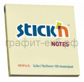 Блок кл.76х76 100л. желтый STICK'N HOPAX 21007