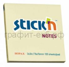 Блок кл.76х76 100л. желтый STICK'N HOPAX 21007