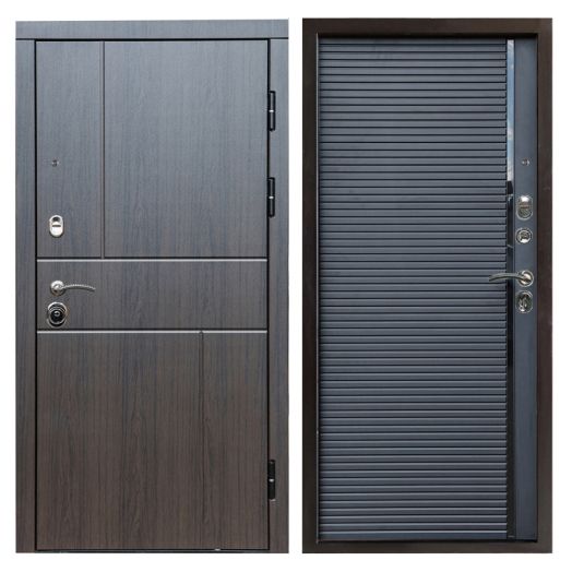 Входная Металлическая Дверь Термодор Termo-door (T.DOOR) Вертикаль венге Porte black