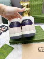 Мужские кеды Gucci с мехом