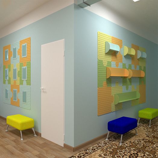 ТУП-001 Тематический уголок “Наши работы” (2 модуля)