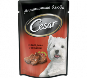 Для собак мелких и средних пород Цезарь (Cesar)