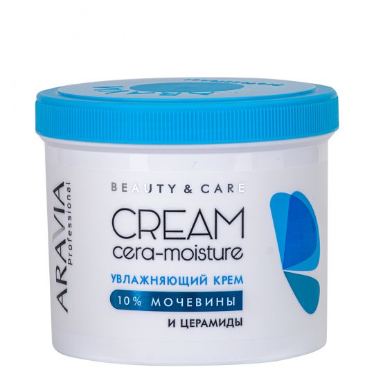 Увлажняющий крем с церамидами и мочевиной (10%) Cera-Moisture Cream, 550 мл ARAVIA Professional