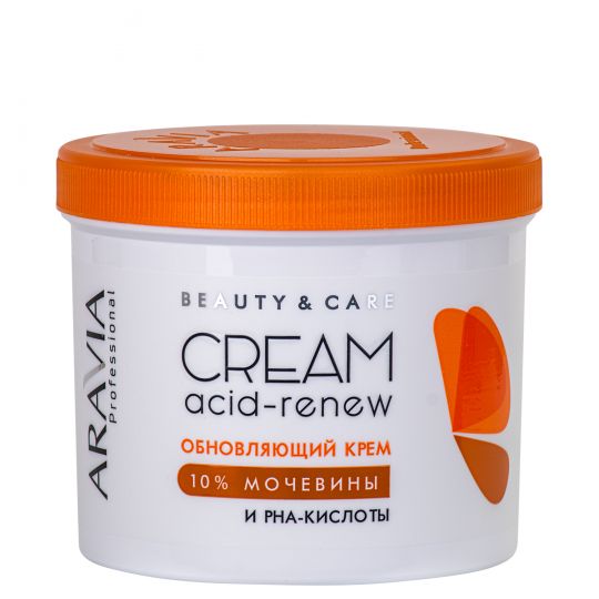 Обновляющий крем с PHA-кислотами и мочевиной (10%) Acid-Renew Cream, 550 мл ARAVIA Professional