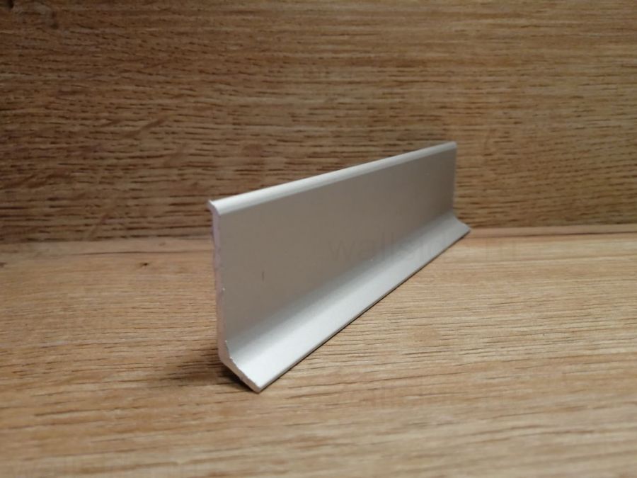 Плинтус алюминиевый Евротрим 2140, 40х10 мм, серебро матовое