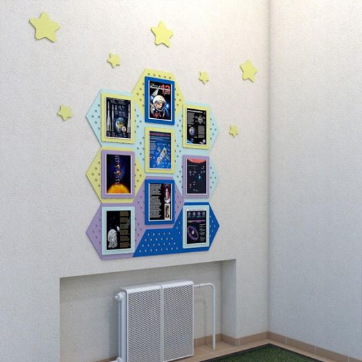 ИСС-002 Информационный стенд “Космический уголок” (1220х1700 мм)