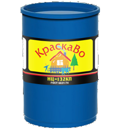 КраскаВо Эмаль НЦ-132П Люкс, цвет "Белый", объем 18кг., в упаковке 4шт.