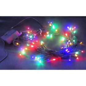 Электрическая гирлянда Нить 300л LED + коннектор 8реж 21м цветной МК-19008