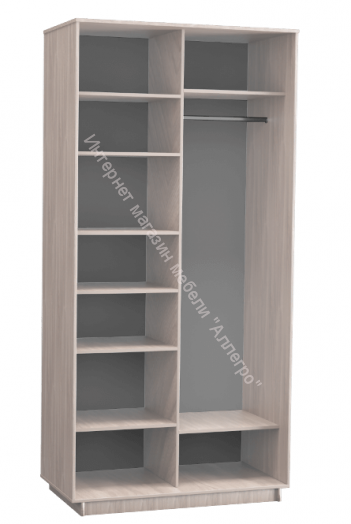 Шкаф купе "Эко" 2-х дверный 1200х2200 (Ясень шимо светлый)