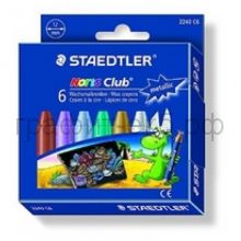 Мелки восковые 6цв.STAEDTLER Noris 12мм ST2240C6