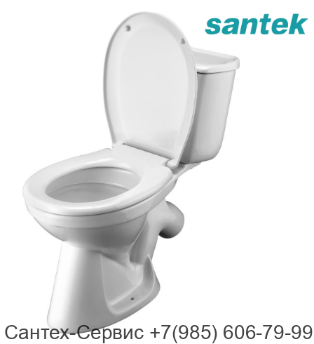 1.WH30.2.138 Унитаз-компакт Santek Бриз с диагональным выпуском