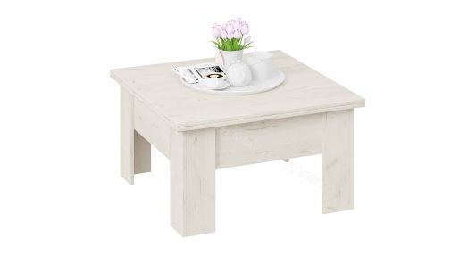 Стол журнальный "Трия" тип 10 (Дуб крафт белый)