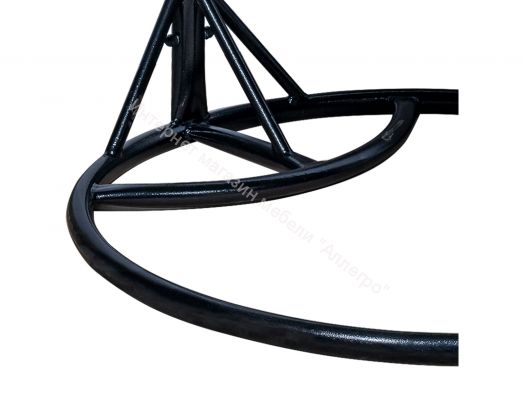 Подвесное Кресло Leset Гаити каркас Черный подушка Светло-серая