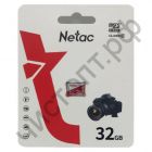 Карта памяти micro SDHC 32GB Netac P500  Eco  Class 10 без адаптеров  BL-1