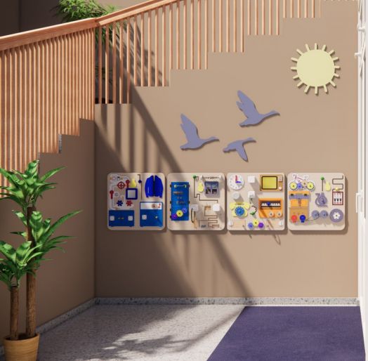 НДХ-004 Бизиборд «Гараж» (500x500 мм)